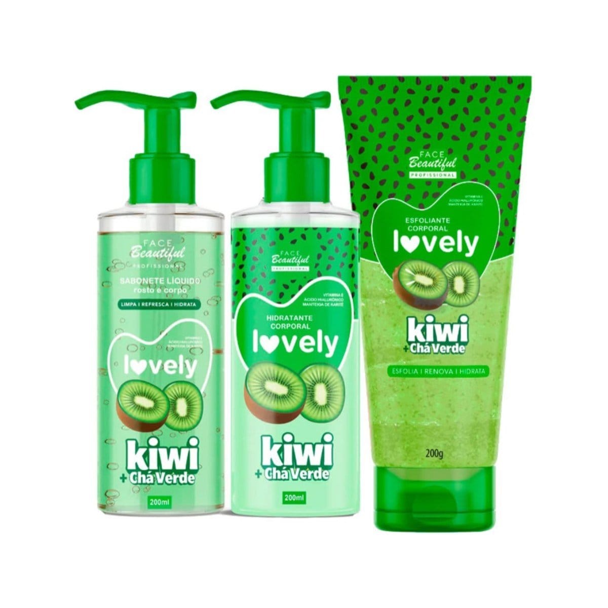 Kit Lovely Corporal Sabonete Liquido\ Hidratante\ Esfoliante - Foto 2