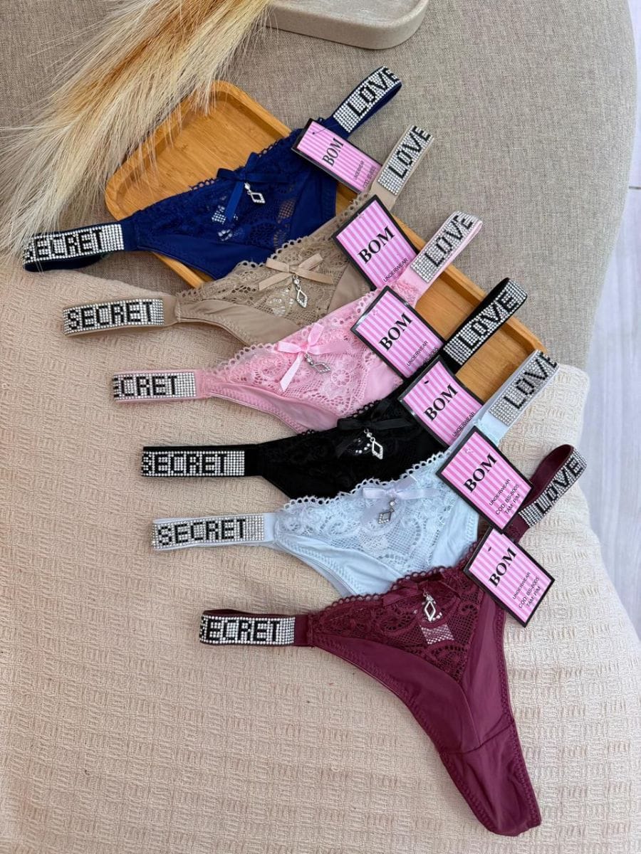 Calcinha Cravejada Love Secret - Foto 1