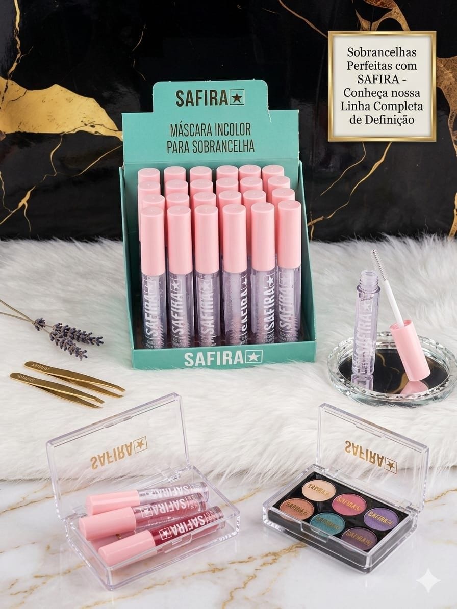 MASCARA DE SOBRANCELHA SAFIRA - Foto 1