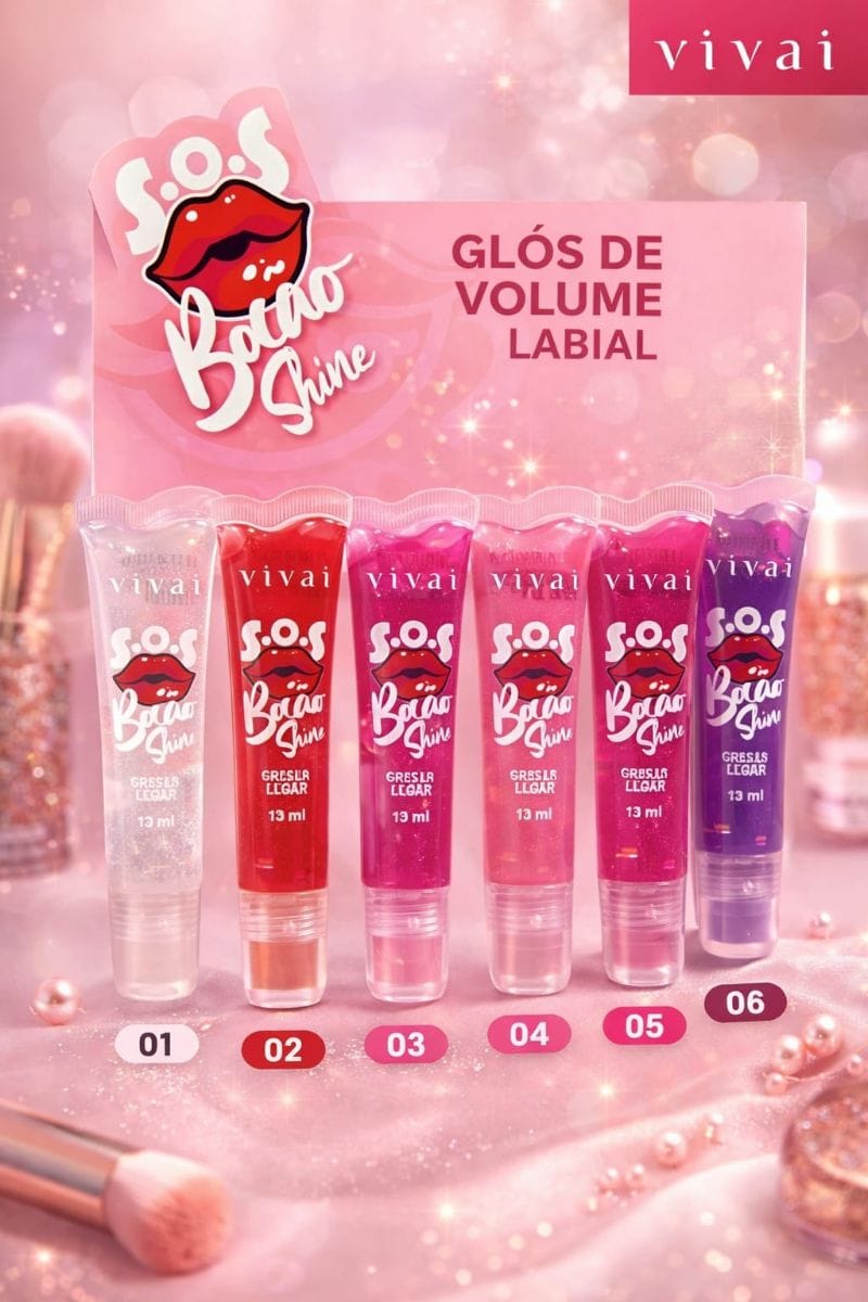 S.O.S BOCAO SHINE GLOSS LABIAL - Foto 1