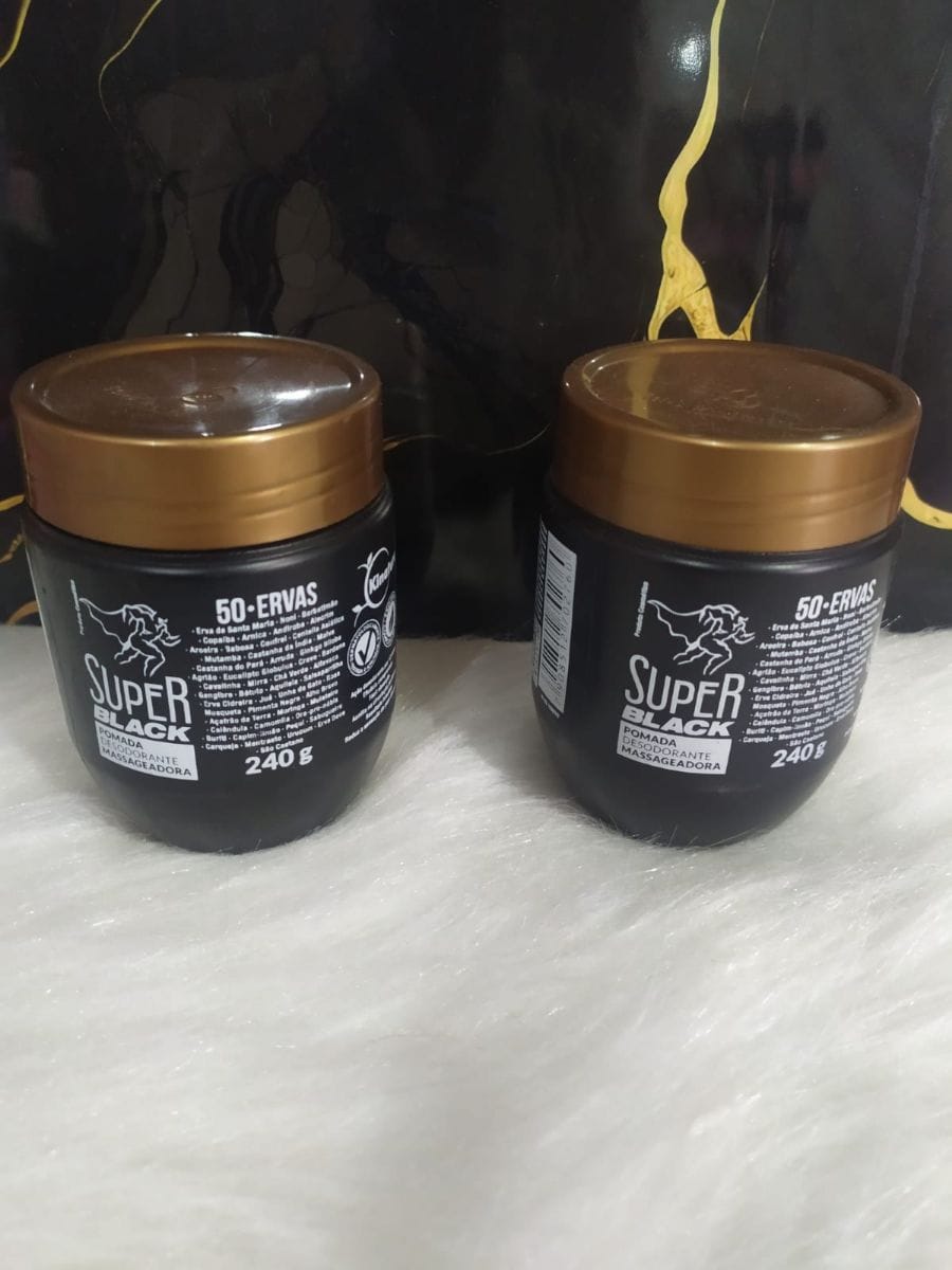 POMADA PRETA MASSAGEADORA 50 ERVAS 240MG - Foto 1