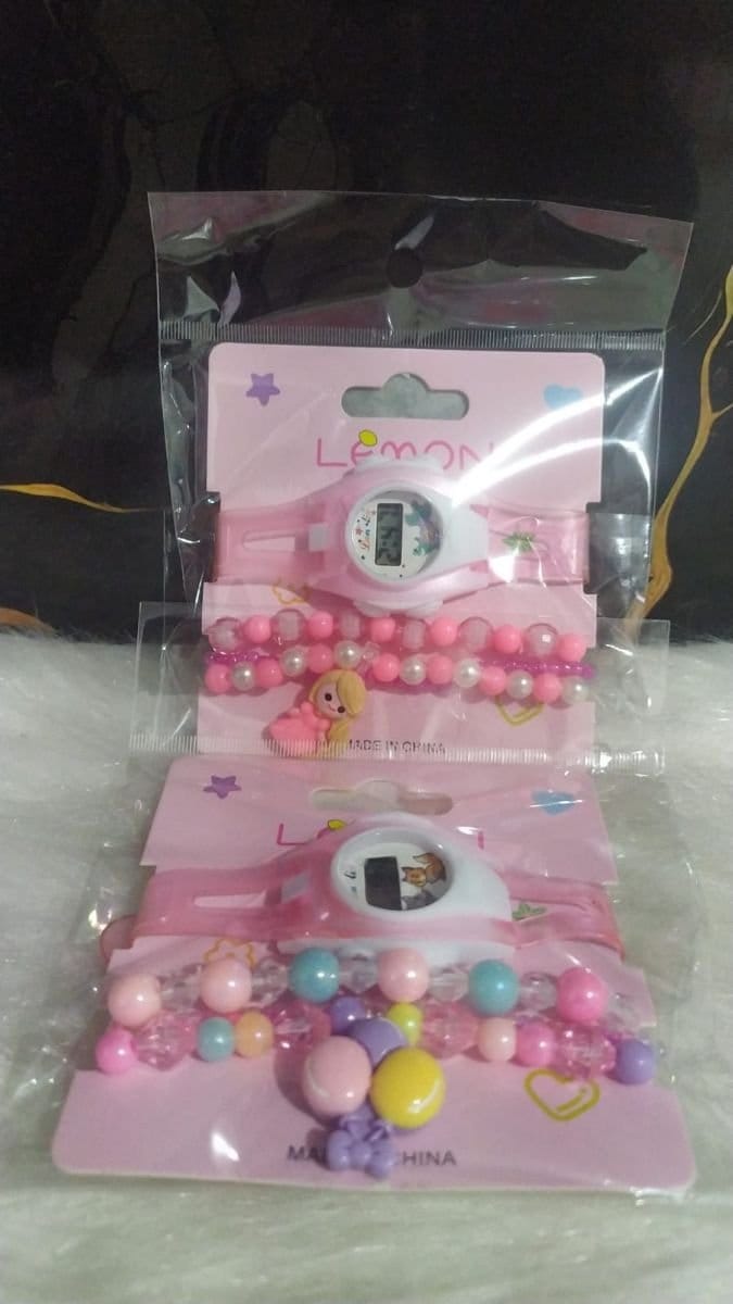 KIT INFANTIL RELOGIO E PULSEIRA - Foto 1