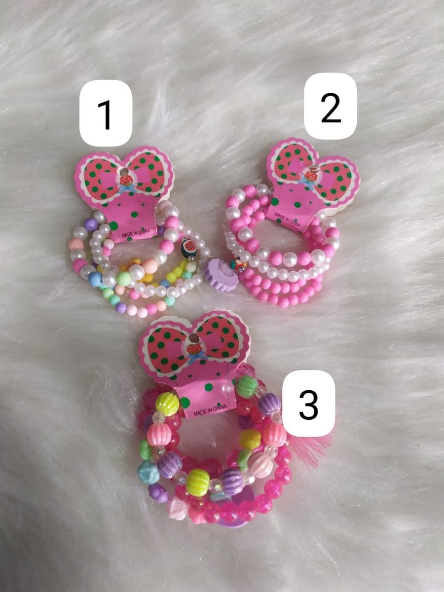 PULSEIRA INFANTIL COLORIDA COM 4 UN