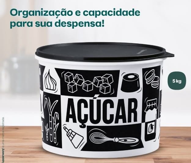 Caixa Tupper açúcar pop 5kilos Tupperware - Foto 1