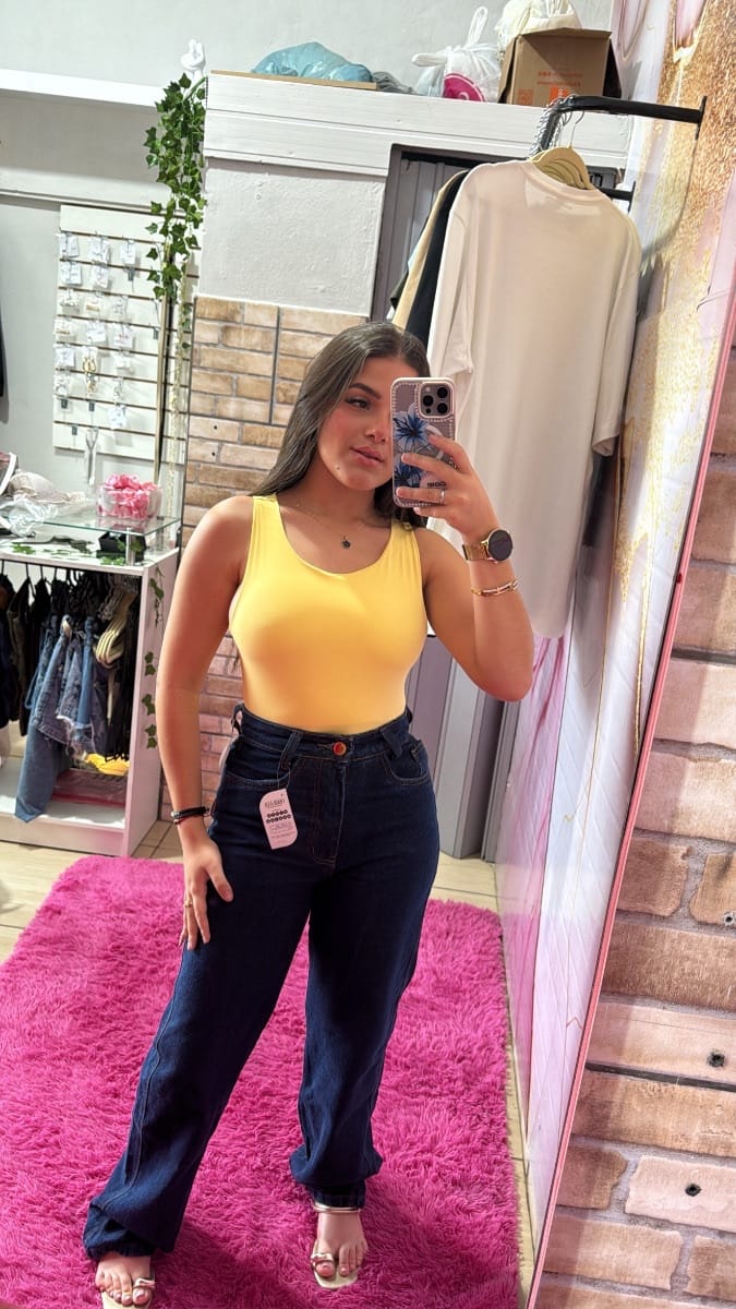 Calça Jeans Corte Reto - Foto 1