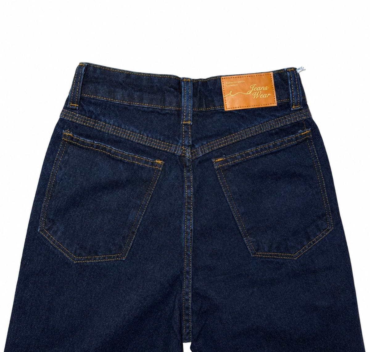 Calça Jeans Reta Feminina Azul Escuro - Foto 3