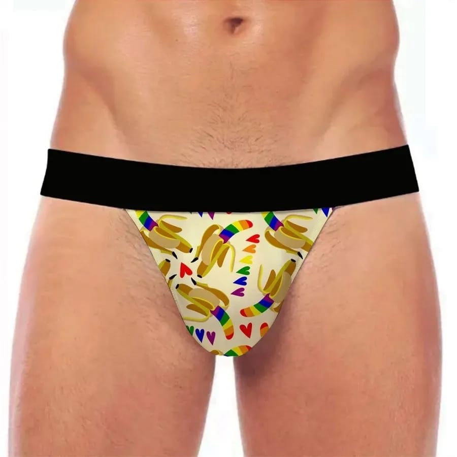 CUECA JOCKSTRAP PRIDE BANANA PIMENTA SEXY - Foto 1