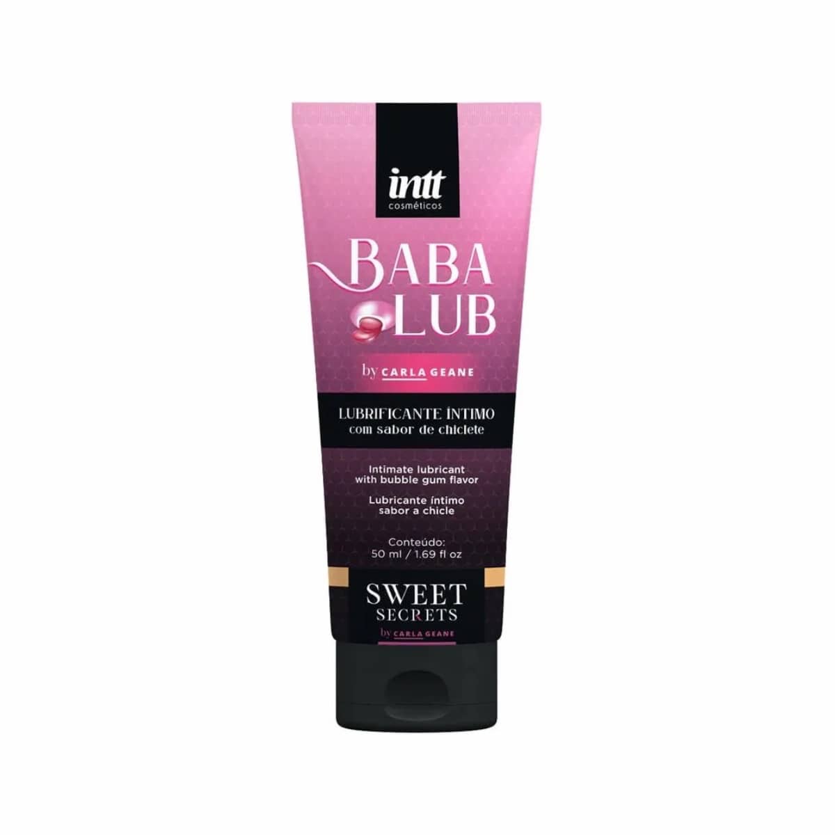 BABALUB LUBRIFICANTE BEIJÁVEL À BASE D'ÁGUA 50ML LINHA SWEET SECRETS INTT