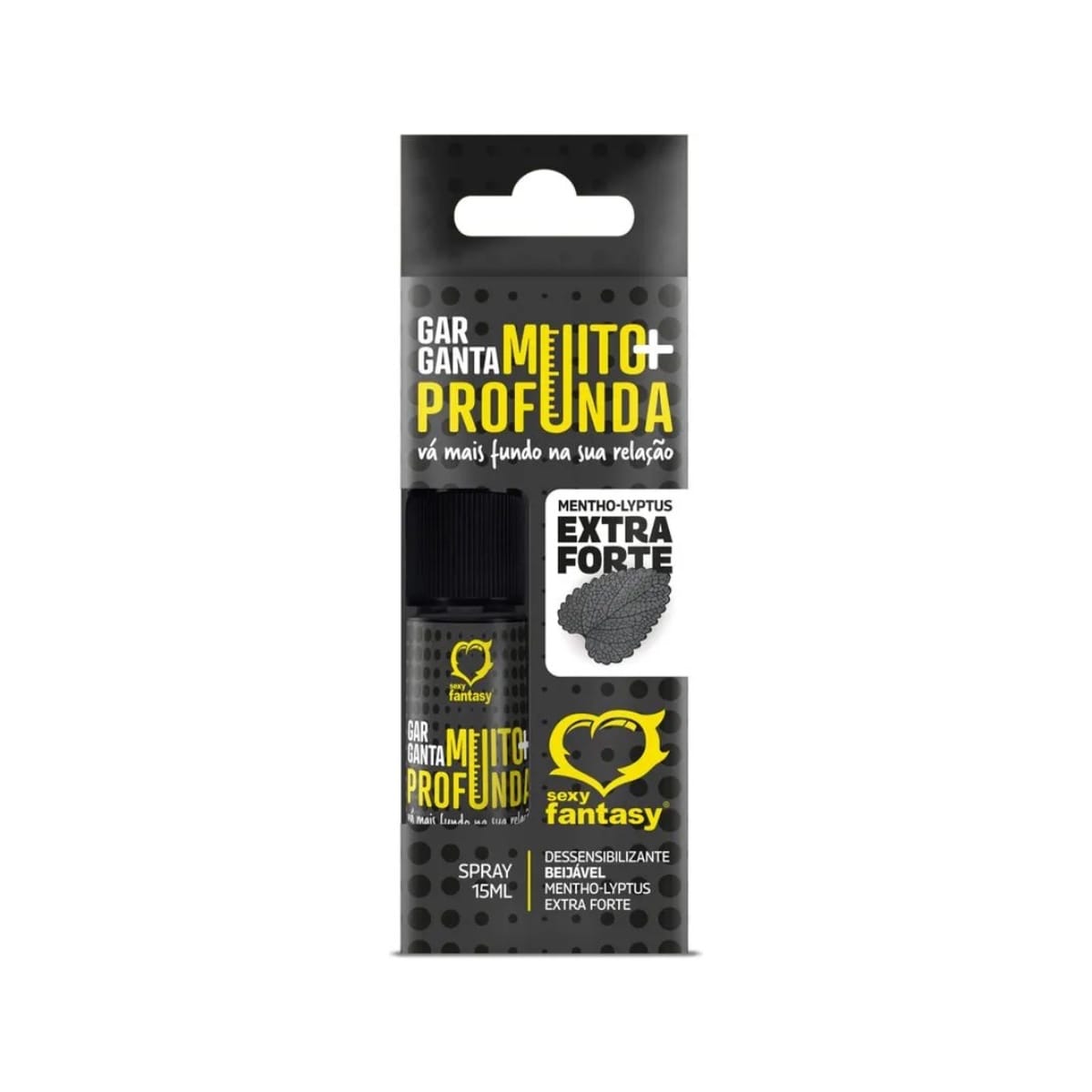 GARGANTA MUITO MAIS PROFUNDA ICE DESSENSIBILIZANTE EM SPRAY BEIJÁVEL 15ML SEXY FANTASY - Foto 2