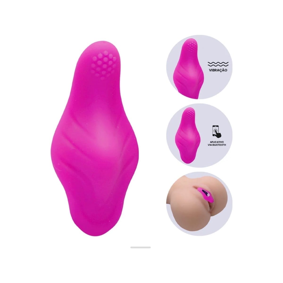 VIBRADOR CALCINHA VIA APP ESTIMULADOR USB YAFFA - Foto 5