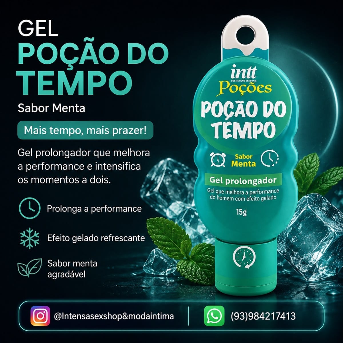 Poção do Tempo Intt – Menta 15 g - Foto 2