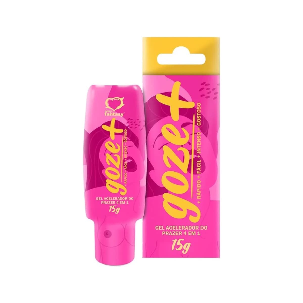 GOZE + GEL ACELERADOR DO PRAZER 4 EM 1 15G SEXY FANTASY