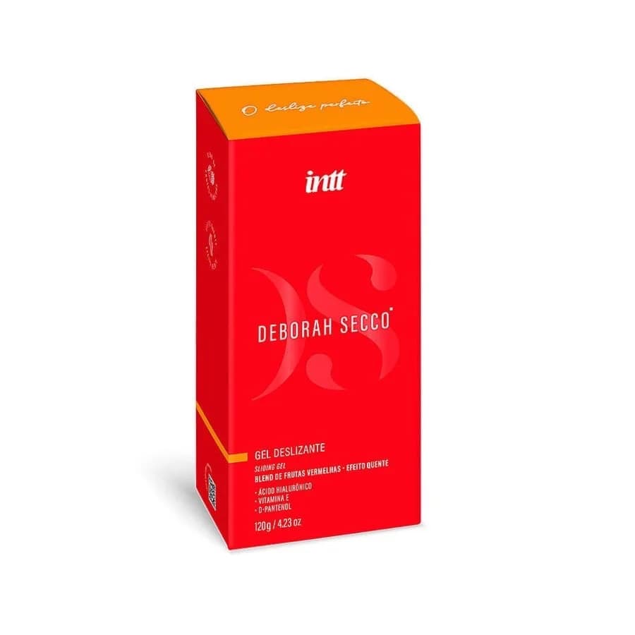 GEL LUBRIFICANTE BEIJÁVEL COM ÁCIDO HIALURÔNICO E D-PANTENOL 120G LINHA DEBORAH SECCO INTT