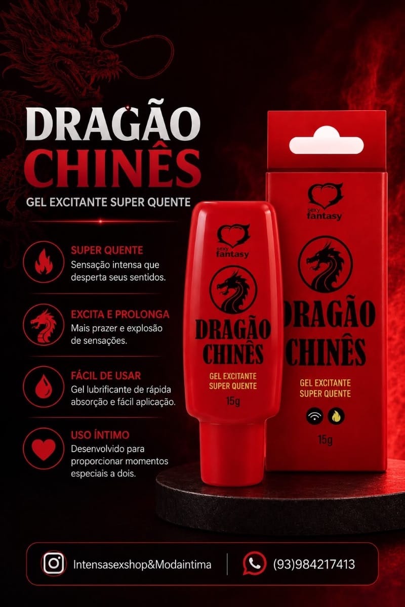 DRAGÃO CHINÊS GEL EXCITANTE SUPER QUENTE 15G SEXY FANTASY - Foto 2