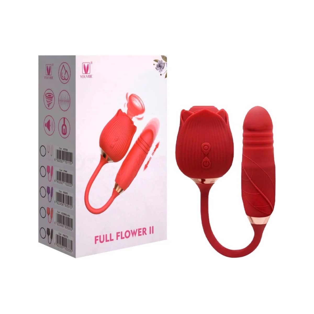 Vibrador Flexível 10 Modos Pulsação Vibração Vipmix