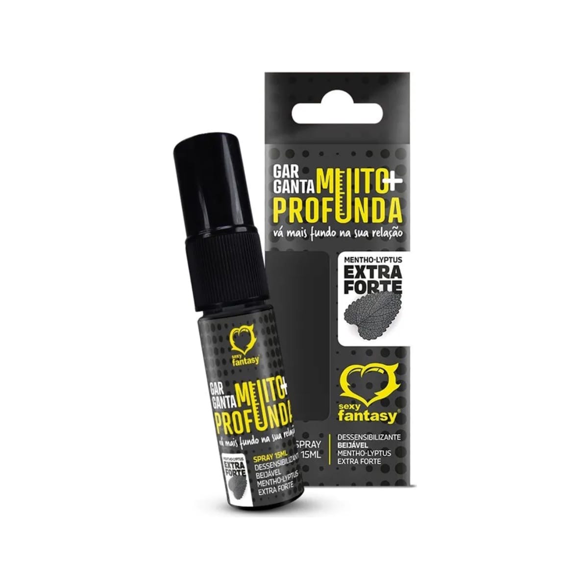 GARGANTA MUITO MAIS PROFUNDA ICE DESSENSIBILIZANTE EM SPRAY BEIJÁVEL 15ML SEXY FANTASY - Foto 1