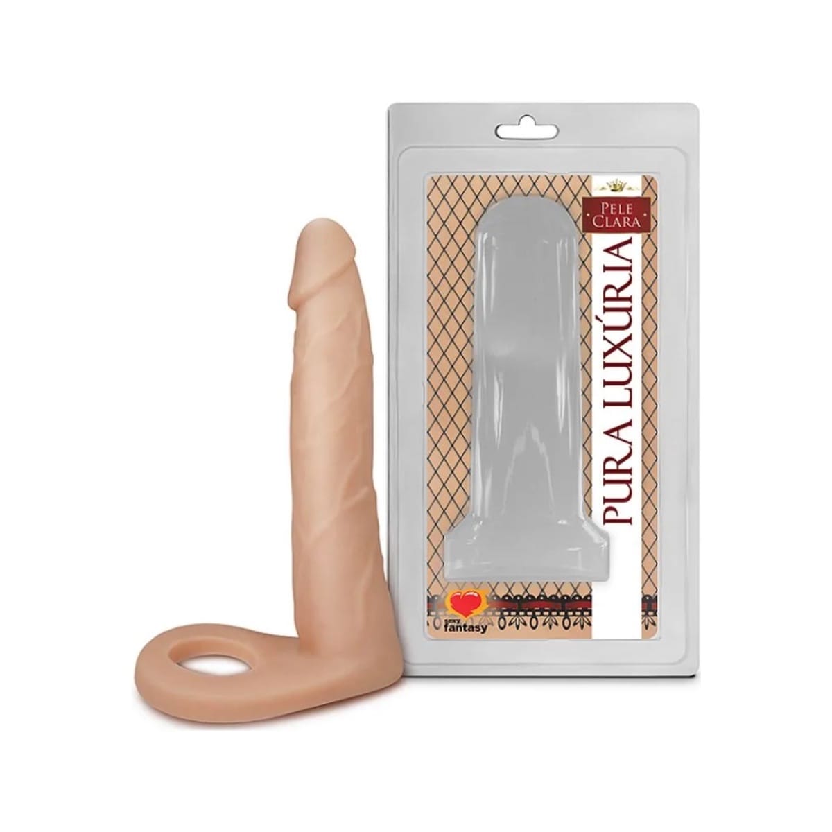ANEL COMPANHEIRO COM PRÓTESE 14,5X3,2 CM SEXY FANTASY - Foto 1