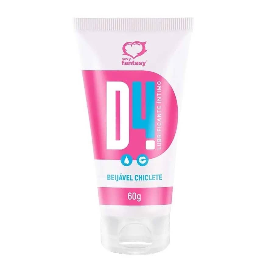 D4 LUBRIFICANTE ÍNTIMO BEIJÁVEL 60G SEXY FANTASY