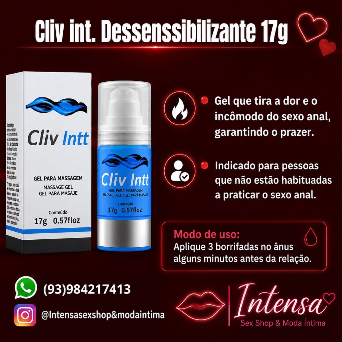CLIV INTT DESSENSIBILIZANTE ANAL 17G INTT - Foto 3