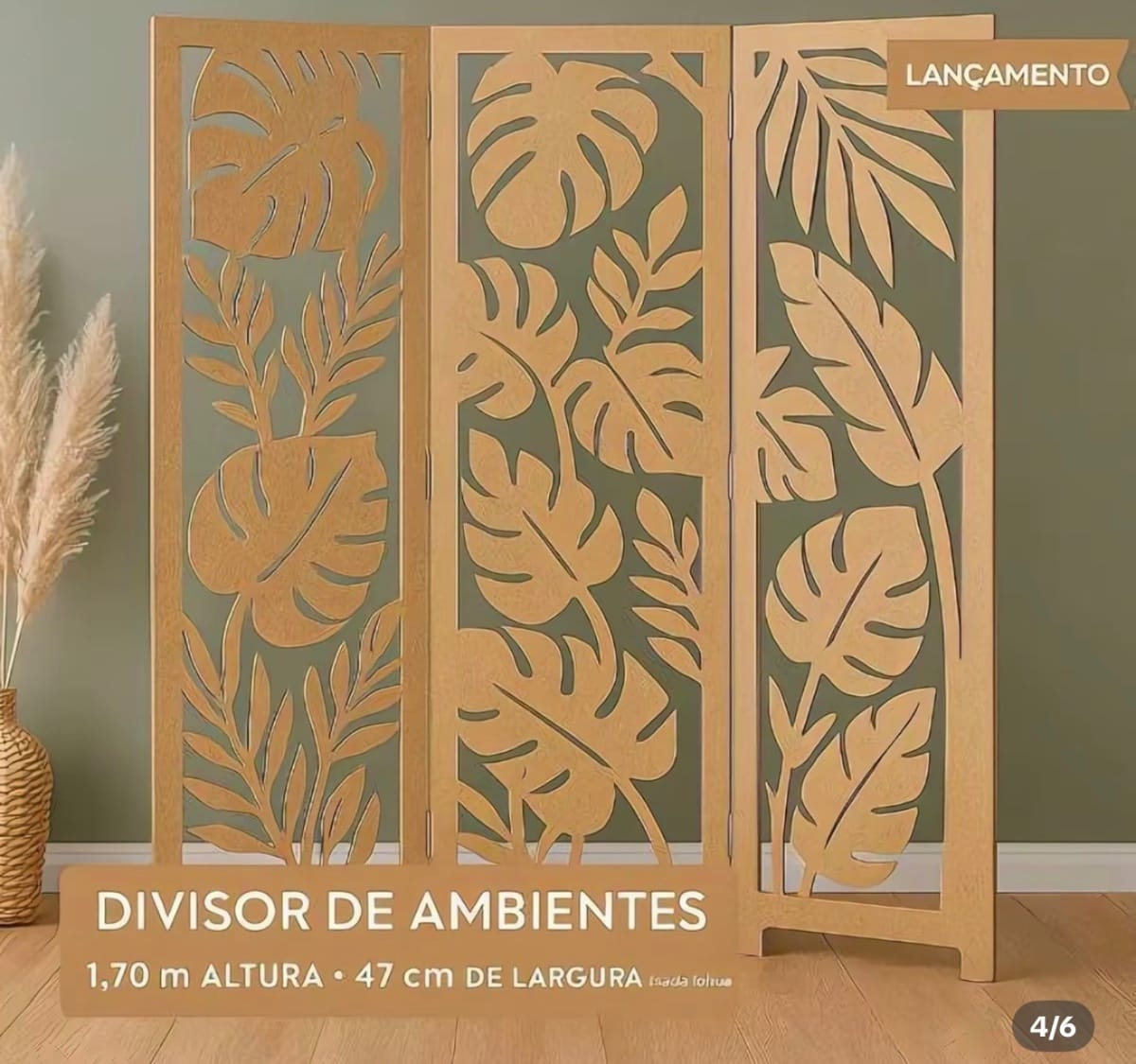 Divisor de ambientes em MDF 60,00 o aluguel - Foto 1