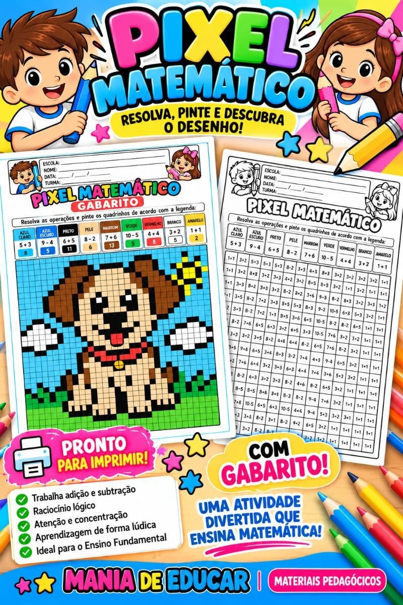Pix matemático Cachorro - Foto 1