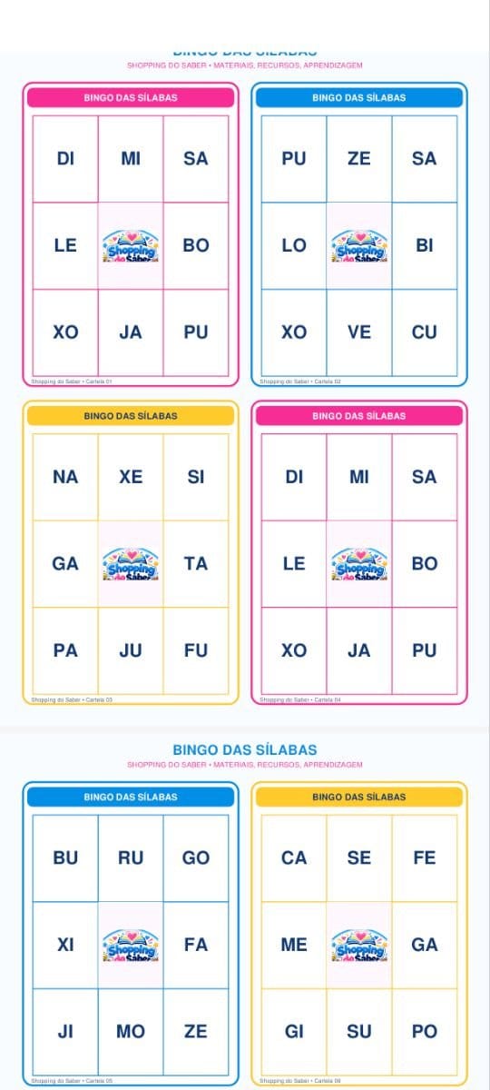 Bingo de Sílabas - Foto 2