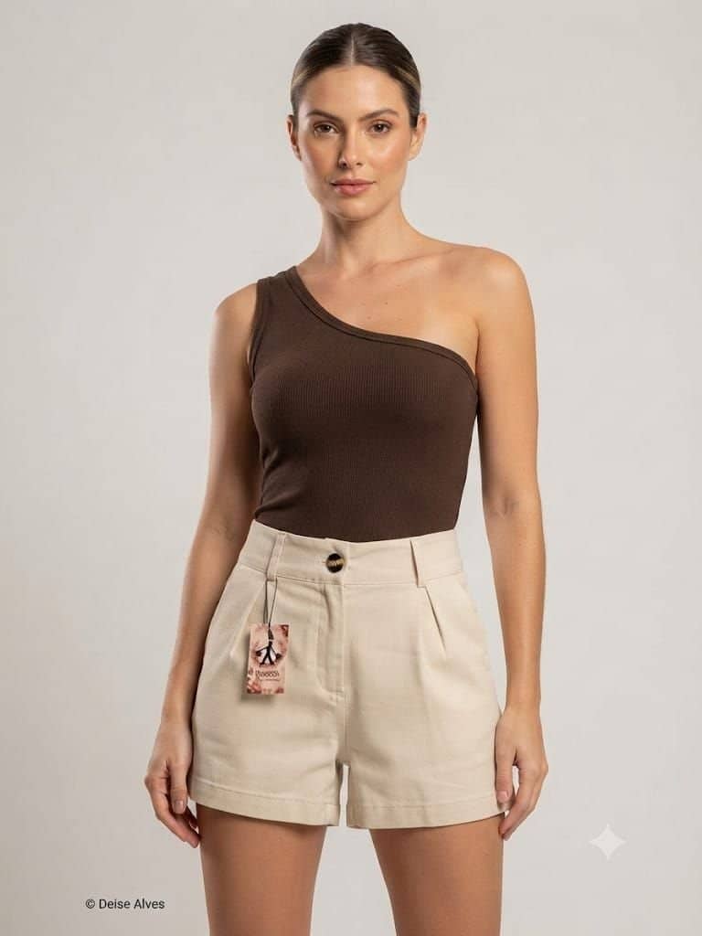 Blusa mula manca canelada