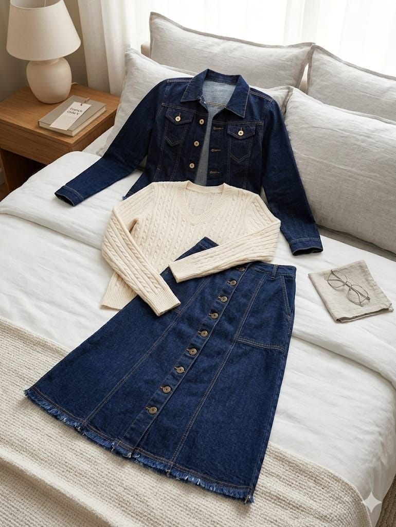 Saia jeans botões - Foto 3