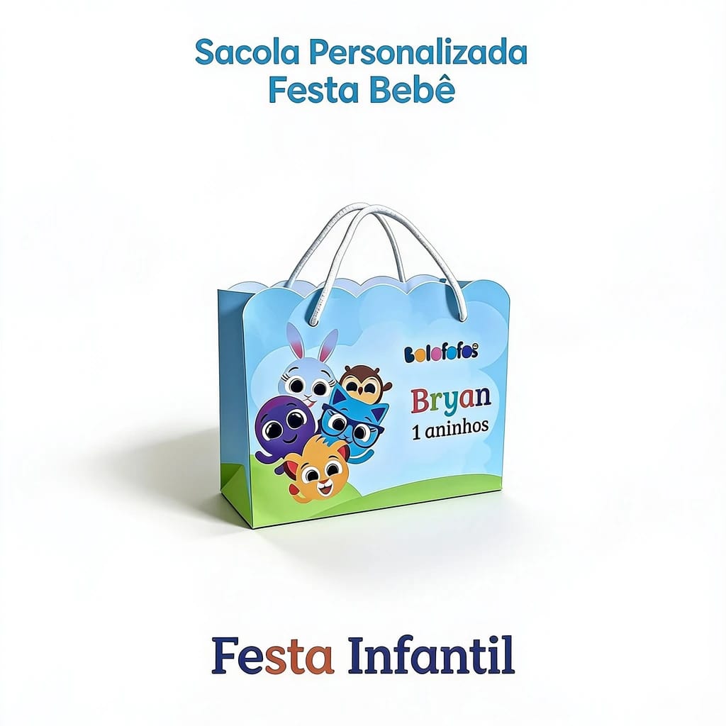 Sacolinha para lembrancinhas de festas personalizadas