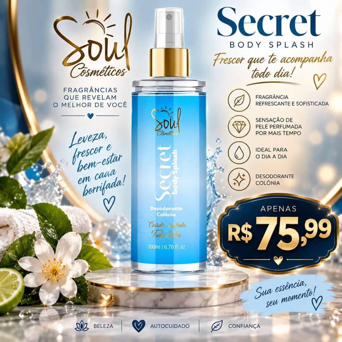 Body Splash Secret 200ml Soul