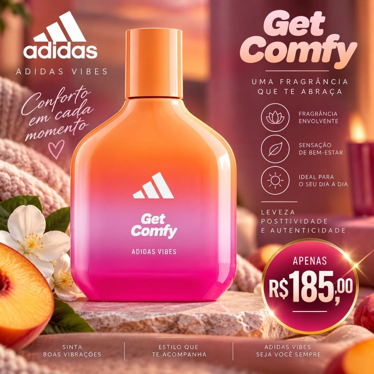 Perfume Adidas Vibes Get Comfy - Foto 1