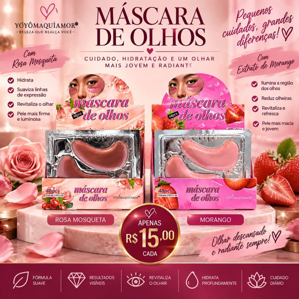 Máscara de Olho Yoyomaquiamor - Foto 1