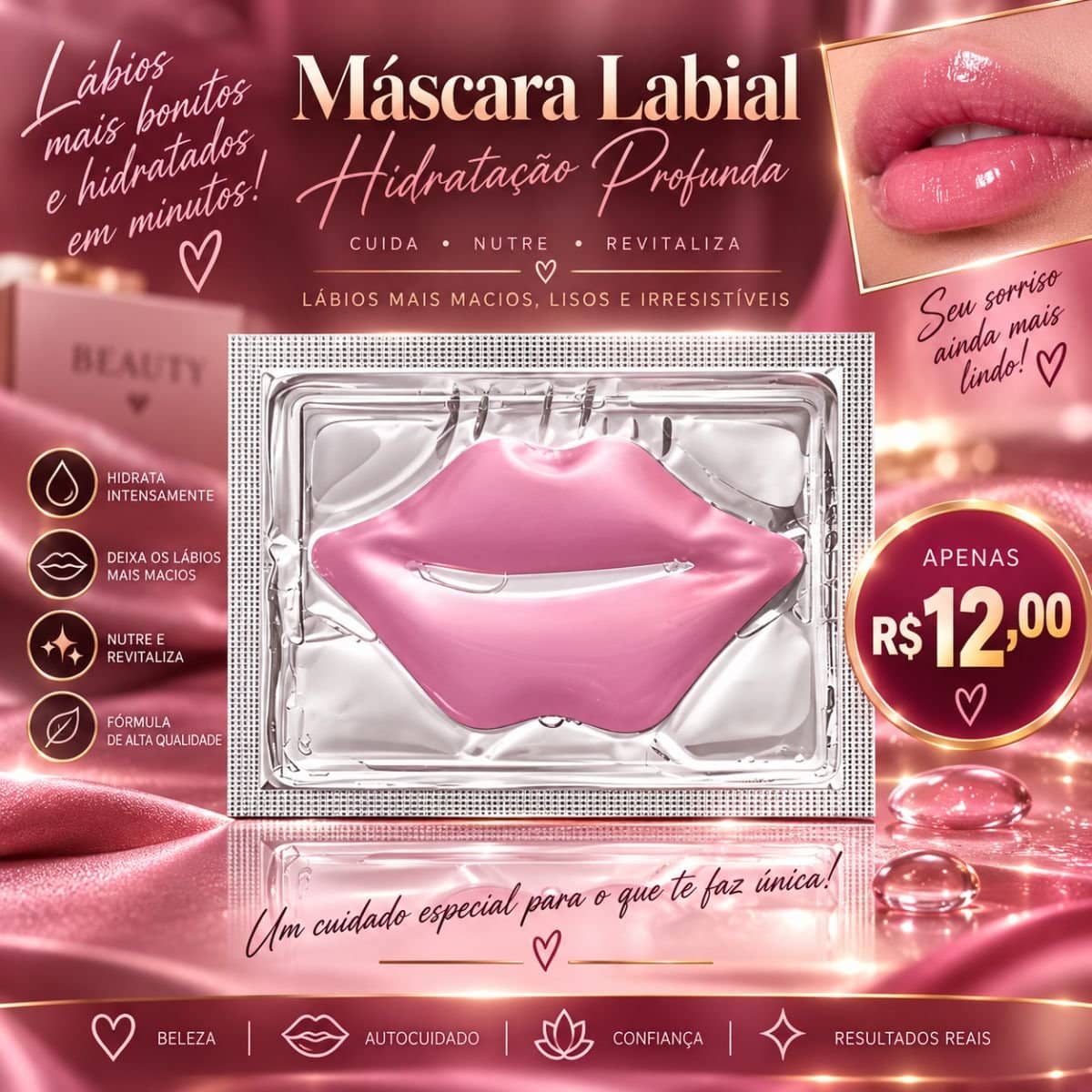 Máscara Labial Melancia da marca Yoyomaquiamor