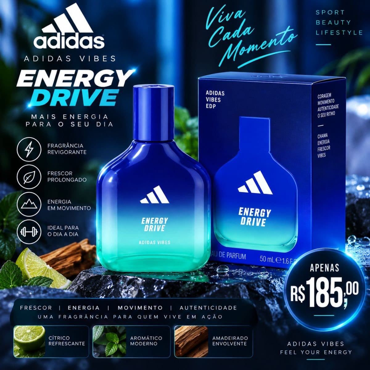 Perfume Adidas Vibes Energy - Foto 1