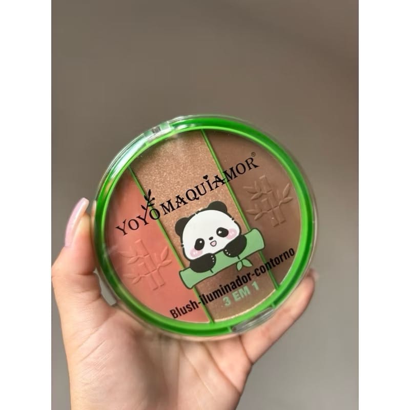 Paleta multifuncional blush, contorno e iluminador - Foto 1