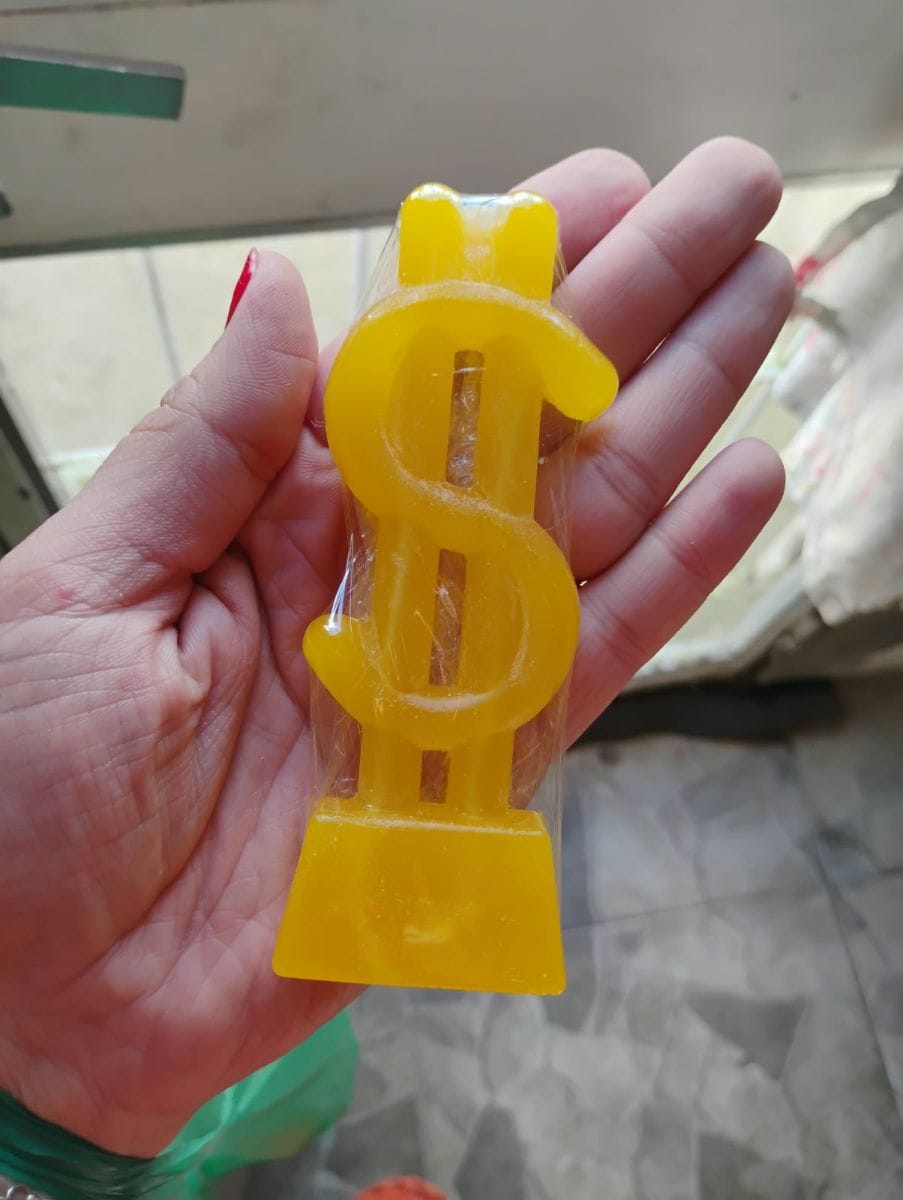 Vela Cifrão AMARELA - Foto 1