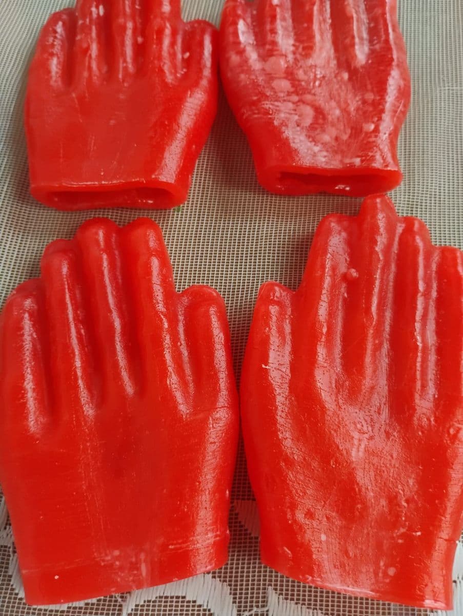 Mãos de Cera VERMELHA PAR