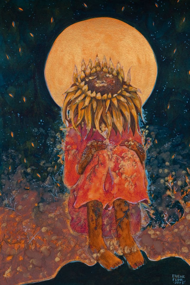 Girassol - pintura original