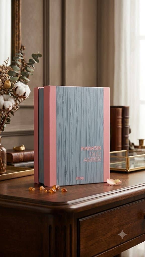 Perfume Árabe Manasik Oud Amber Pink 100ml Eau De Parfum Feminino Original