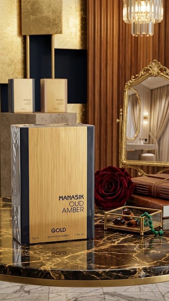 ⚜️ Perfume Árabe Manasik Oud Amber Gold Eau de Parfum 100ml - Original