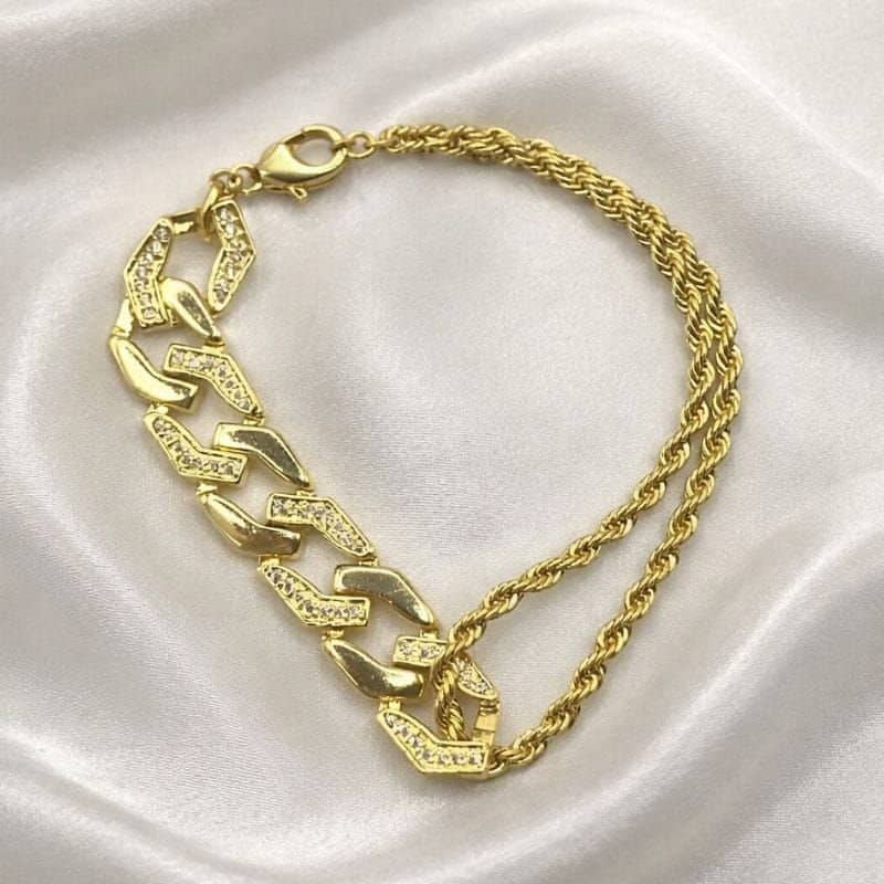 Pulseira Cordão Bahiano Elo 1 /1 Zirc Luxo