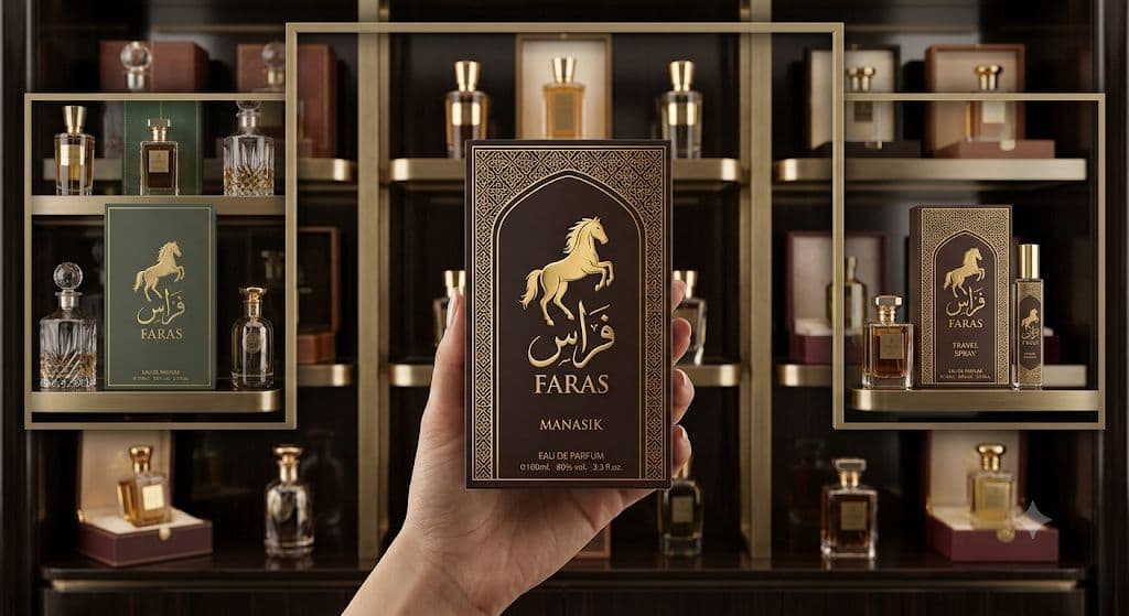 Perfume Árabe Faras Manasik 100ml Eau De Parfum Masculino Original