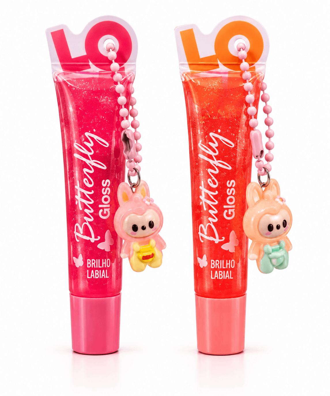 Gloss Labial Butterfly com Chaveirinho - Foto 1