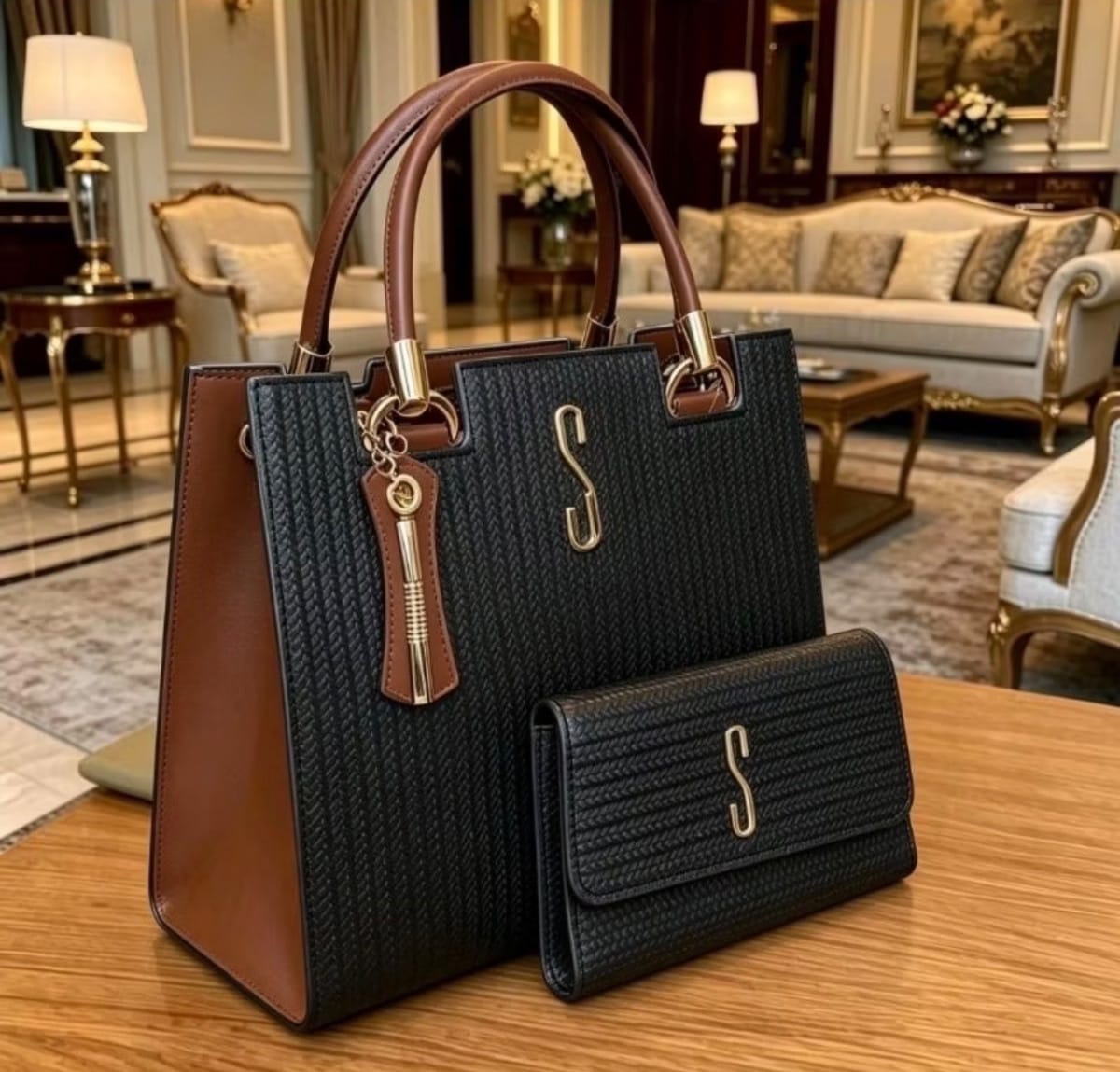  Conjunto Luxo Elegance Bolsa mais carteira - Foto 1