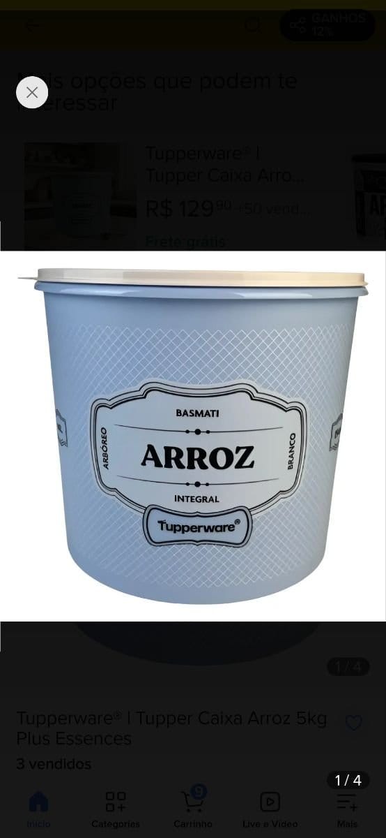 Caixa Arroz Tupperware 5kg - Foto 2