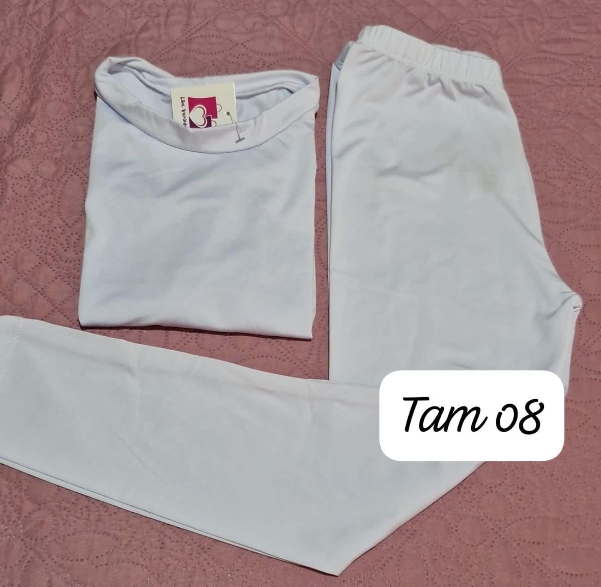 Conj térmico branco tam 8 - Foto 1