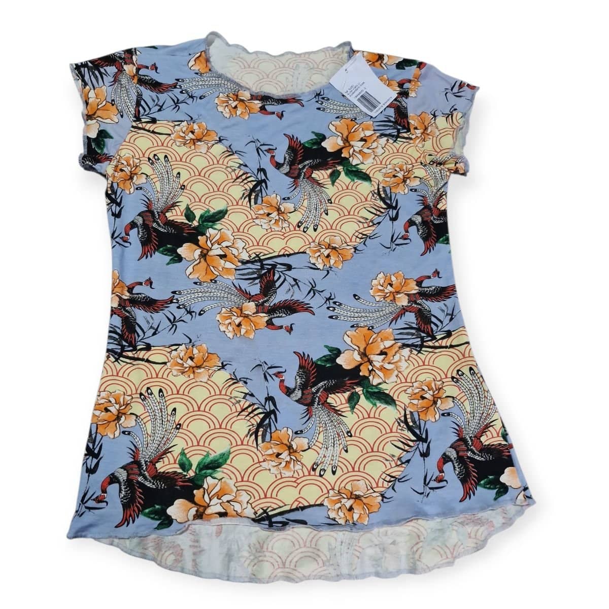 Blusinha Visco/acabamento over tam G