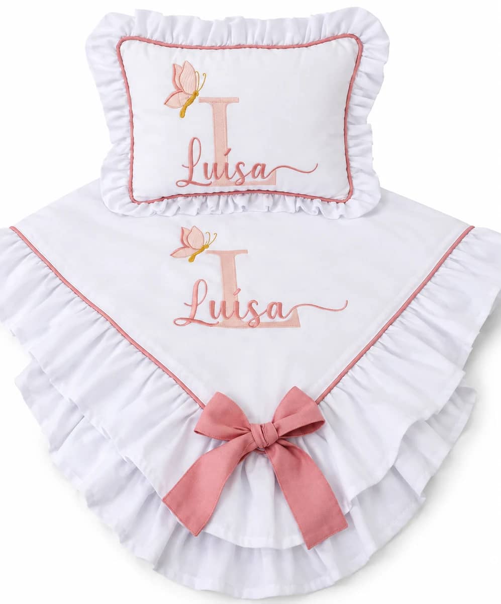 Almofada decorativa + Manta leito Maternidade