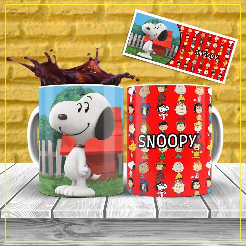 Canecas do Snoopy