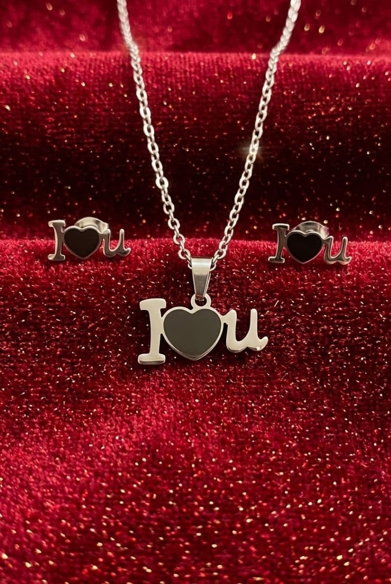 ✨ Conjunto I Love You Prata ✨ - Foto 1